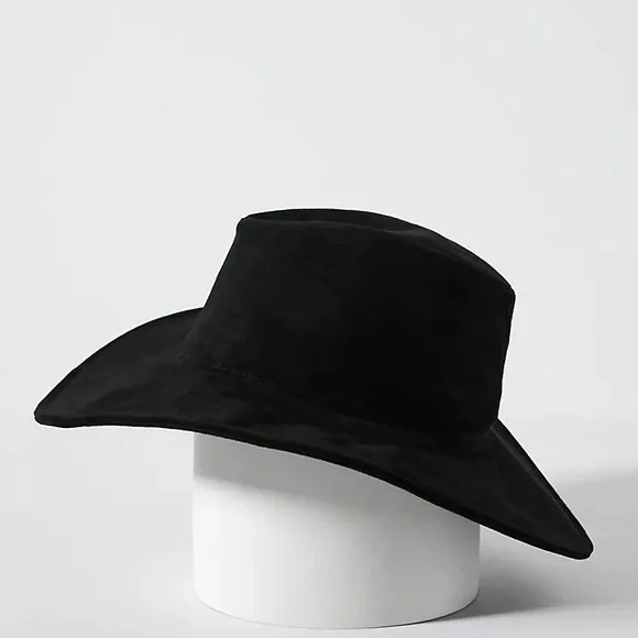 San Diego Hat Co. | Anthropologie Faux Suede Fedora Black - Picture 3 of 5